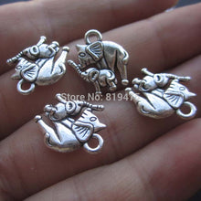(20 pieces/lot) Charms Metal Elephant Mom&Child Elephant  accessoires DIY p