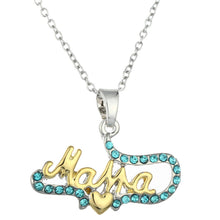 1Pcs New Arrial Letter Mama Pendant Necklace Mom Jewelry Mothers Day Gift