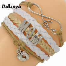 Sweet style Infinity Love MOM bracelet kids bracelet foot sprint mom gift j