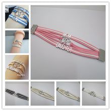 drop shipping charm MOM LOVE SON bracelets magnetic bracelets fashion man w