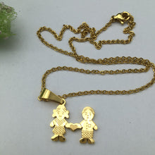 MAMA Stainless Steel Necklace Boys Girls Pendant Necklaces Mom Kids Chain C