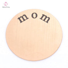22mm Silver/Gold/Rose Gold MOM Floating plates Fit 30mm 316L Stainless Stee