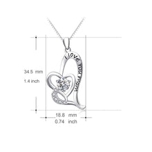 YFN Brand 925 Sterling Silver Pendant Necklace for Mother's Day Gifts Rhine