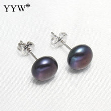 YYW Mom Birthday Jewelry Gifts Natural Freshwater Pearl Earrings with Box W