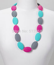 Min order $8 (Mix order) HOT!!! 3 color mix  Silicone Teething Necklace Nur