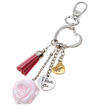 Fashion cubre llaves i love you mom keychains for mother's day gift heart k