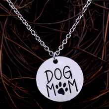 Dog Mom Paws Necklace Charm Mother's Gifts Pendant Chain Family Love Dog Ta