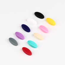 TYRY.HU Silicone Carambola Beads 20Pcs BPA Oval Beads DIY Baby Teether Nurs