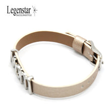 Legenstar Genuine Leather Bracelet MOM Alloy Charm Wristband DIY Bracelets