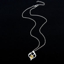Fashion Gold Heart Mom Pendant Necklace Stainless Steel Enamel Mom Heart Ne