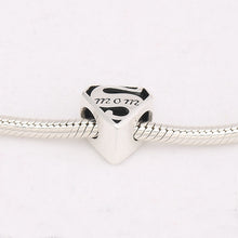 925 Sterling Silver Super Mom Heart Charm European Beads Fit Pandora Bracel