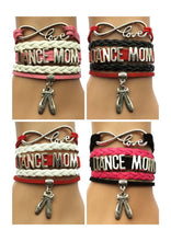 Drop Shipping Infinity Love Dance Mom Bracelet  Dancer Shoes Charm For Girl