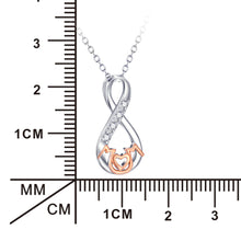 YFN 925 Sterling Silver Pendant Necklaces With CZ Stone Jewelry Love Mother