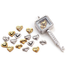 20pcs/lot Free Shipping Gold Charms Mix Sister Mom Dad Brother Family Charm