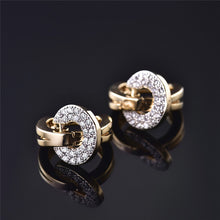 BUDONG 2017 Unique Round Drop Piercing Infinity Huggie Hoop Earring for Wom