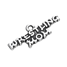 HAEQIS Alloy Letter Charms Wrestling Mom Vintage Message Word Charming Char