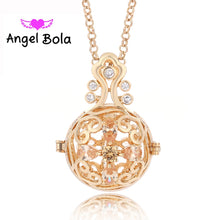 Pryme New CZ 20.5mm Cage Necklaces For Women Engelsrufer Mexican Angel Bola