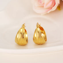 2pairs Africa Earrings for Women / Girl, Gold Color Dubai Earrings Arab Mid