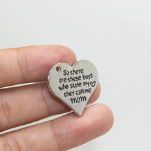 8pcs/ Heart charm Alloy plating white k 25mm So there are these boys who st