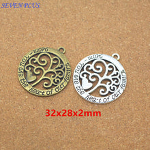 High Quality 10 Pieces/Lot 28mm*32mm Mom You Are The Heart Of Our Family Ro
