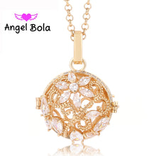 AB Aromatherapy Pendant Women Necklaces 20.5mm Cage  Zircon Jewelry  Angel