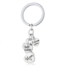 Heart Mom Birth Gifts Key Chain Ring Keyrings Keychain Mother Statement Jew