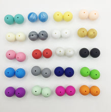 20mm silicone beads round Loose Teething Chew Jewelry colorful balls Sensor