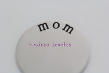 stainless steel medium enamel mom plate for 25mm floating charm memory livi