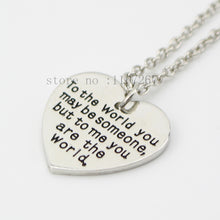 Birthday Gift for MOM girl friend You are My World Heart "to the world you