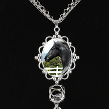 Fashion New Jewelry Plated White K Horse Necklace Pendant Long Tassel Neckl