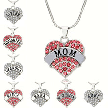 XIAOJINGLING  Silver Tone Crystal Rhinestone Mom Sister Daughter Nana Niece