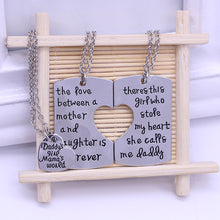 Newest Fashion Family Series Necklace Keychain Daddy Mommy Gift DAD MOM MAM