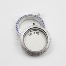 Panpan 22.5mm  316L Stainless steel  word "mom" plates for 30mm round locke
