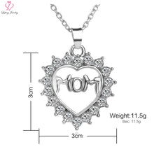 Lefeng Fashion Mother 's Day Gift Mom Engraved Hollow Love Necklace Set Cry