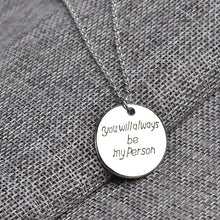 Wholesale Hand Stamped Charms Round Pendant Necklace "you will always be my