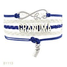 (10 PCS/Lot)Infinity Love Mom Grandma Bottle Charm Bracelets For Women Men