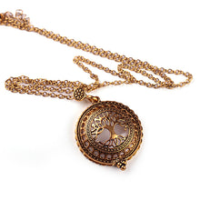 JETTING 1Pc Tree of Life Magnifying Glass Antiqued Bronze Pendant Necklace
