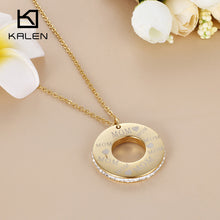 KAELN Super Deals Stainless Steel Gold Color Pendant Necklace High Quality