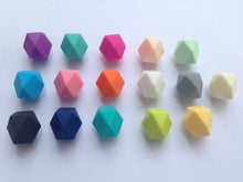 hot sale 18mm Geometric Hexagon silicone beads Food Grade Babies Chewing Je