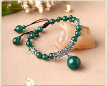 Pure Handmade Original Design Ethnic Green Bracelet Vintage Jewelry Chinese