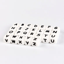 200pc Alphabet Silicone Teething Beads with Letters Mom & Kids DIY Stylish