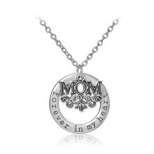 Mom Necklace Pendant Mother Daughter Son Child Family Forever In My Heart