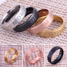 Ladies Elegant Delicate Finger Knuckle Rings MOM Carving Ring Women Titaniu