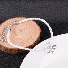 Mother Of The Bride Heart Crystal Silver Bangle Bracelet Women Wedding Jewe