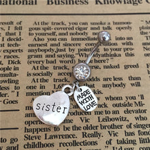 MADE WITH LOVE Family Xmas Birthday Gift for Mom Daughter Grandma Sister Lo