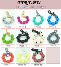 Silicone Teething Necklace Icosahedron Beads DIY Baby Teether BPA Free Food