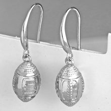 Sports Football Long Drop Earrings For Women 3D American Football Team Jewe