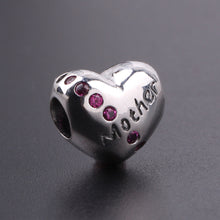 AIFEILI Mother Heart Fit Original Pandora Charms Bracelet 925 Sterling Silv