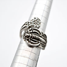 1pcs Women Elegant Flower Spoon Rings Victorian Period Silver Spoon Jewelry