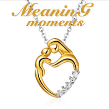 AZIZ BEKKAOUI 100% Real Pure Sterling Silver Pendant Mother kiss Child Pend